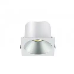 Spot LED encastré carré blanc 10W, couleurs au choix - Miror