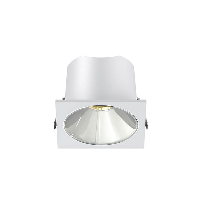 Spot LED encastré carré blanc 10W, couleurs au choix - Miror