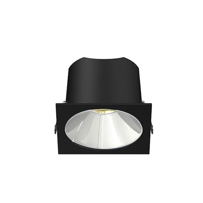 RV - Spot LED encastré carré noir 10W, couleurs au choix - Miror