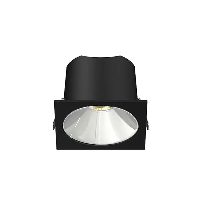 RV - Spot LED encastré carré noir 10W, couleurs au choix - Miror