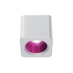 RV - Spot LED encastré carré noir 10W, couleurs au choix - Miror