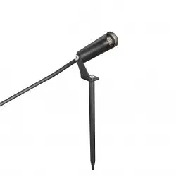 Mini spot de jardin 2W - Noir - Blanc chaud - Picco - 24V