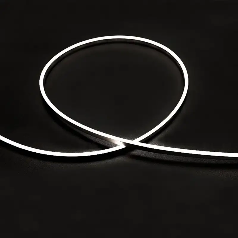 Tube néon flex avec ruban LED 238 LED/m 6W 24V latéral à la coupe