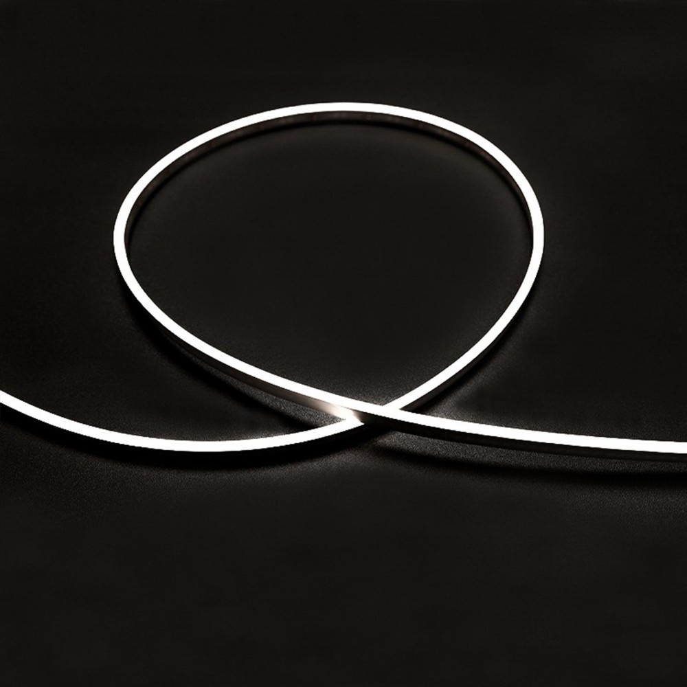 Tube néon flex avec ruban LED 238 LED/m 6W 24V latéral à la coupe