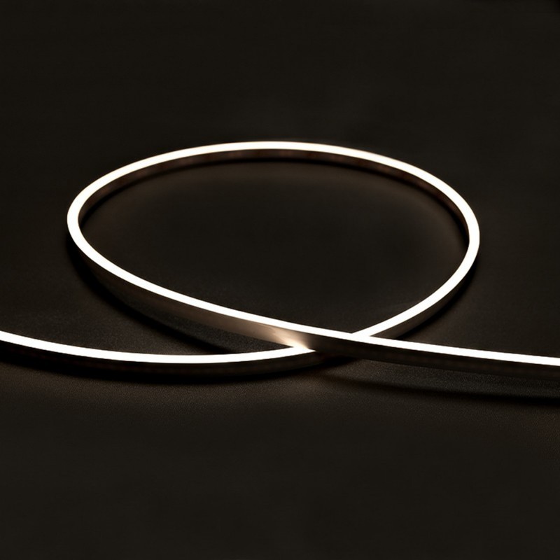 Tube néon flex avec ruban LED 238 LED/m 6W 24V latéral à la coupe