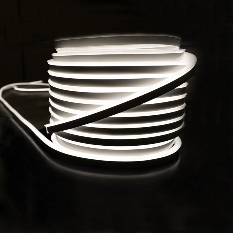 Tube néon flex avec ruban LED 180 LED/m 10W 24V latéral en T à la coupe