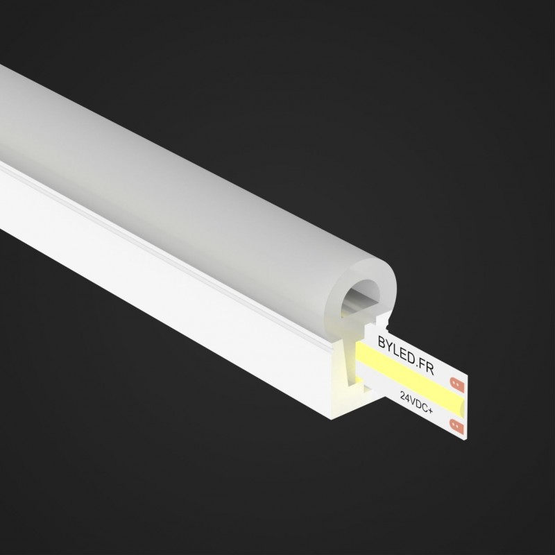 Tube néon flex carré pour ruban LED - Direct - D1010
