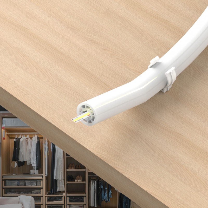 Tube néon flex moyen pour ruban LED - 360° - R22-360