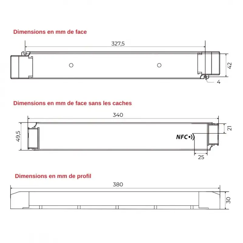 Transformateur CCT 24V - Modèles de 36W à 240W - IP20 - Tension constante