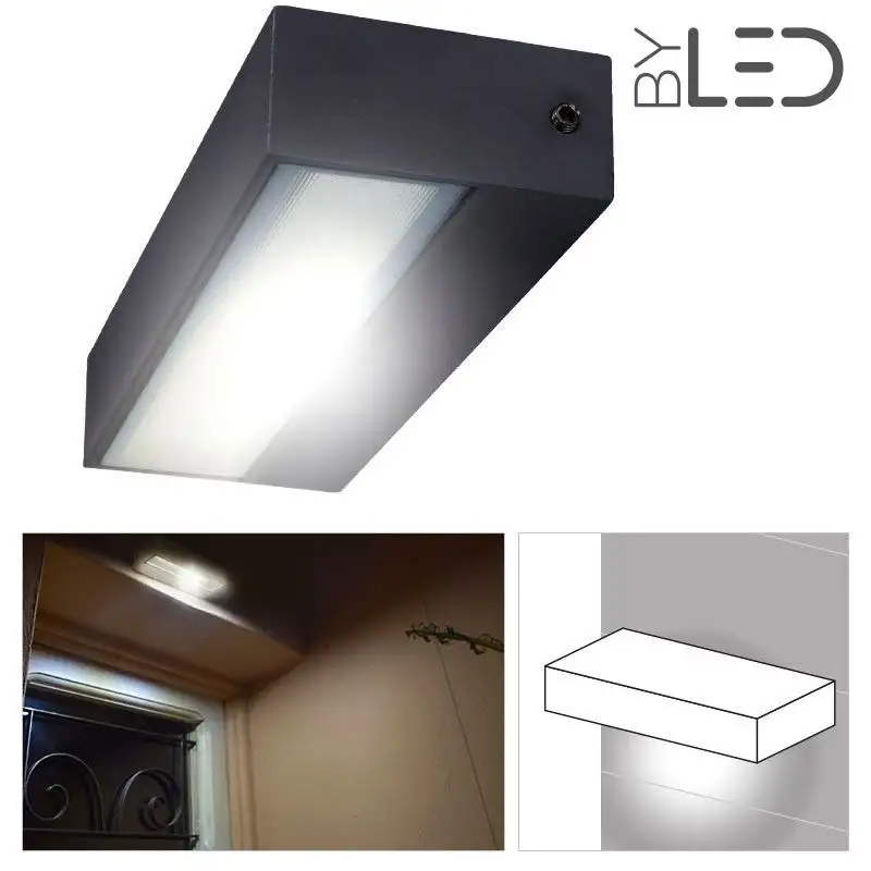 Applique LED murale étanche rectangulaire 12W - 230V - KRISS-12
