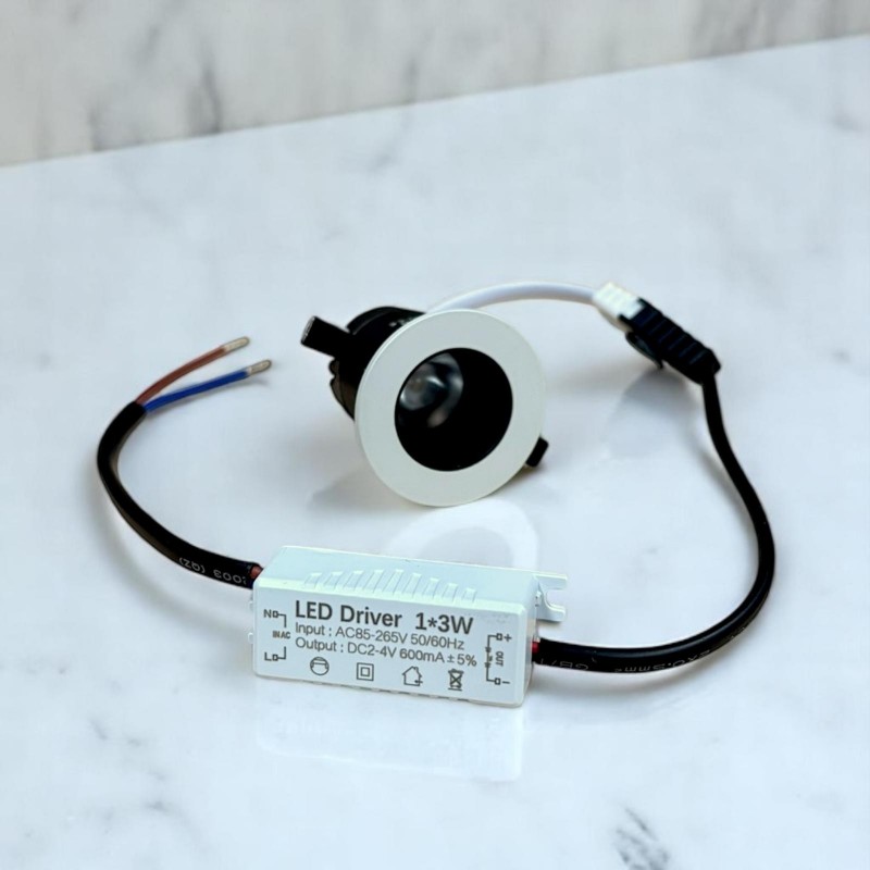 Spot LED encastrable anti-éblouissement 2W - CREEK