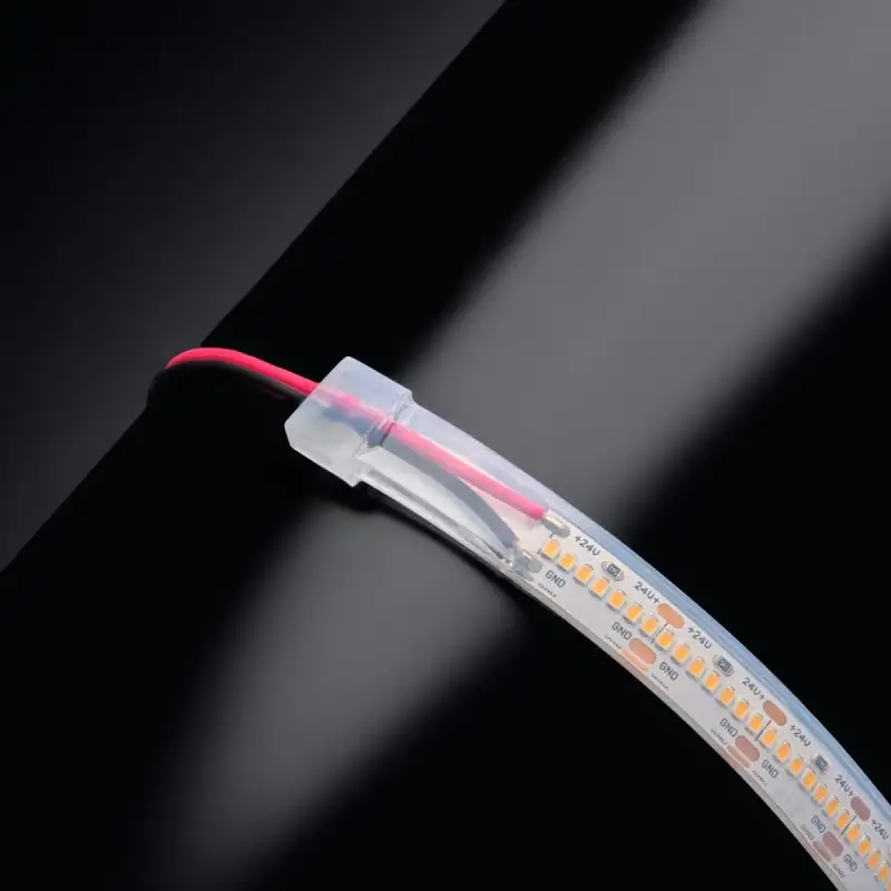 Ruban LED Haute densité (120 lm/w) - 13W/m - IP68 - Blanc - 420 LED/m - 2216+ - 5m -24V