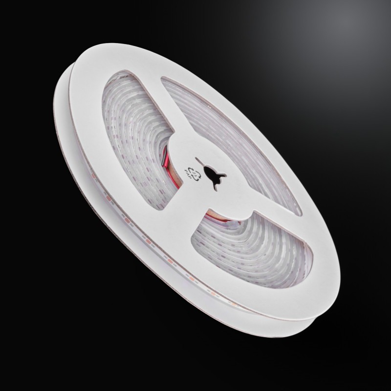 Ruban LED Haute densité (120 lm/w) - 13W/m - IP68 - Blanc - 420 LED/m - 2216+ - 5m -24V