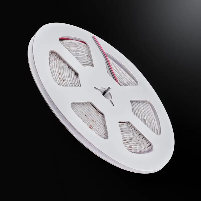 Ruban LED étroit haute fidélité IP65 - 9,6W/m - 120 LED/m - 2835E - 5m - 24V - Blanc chaud