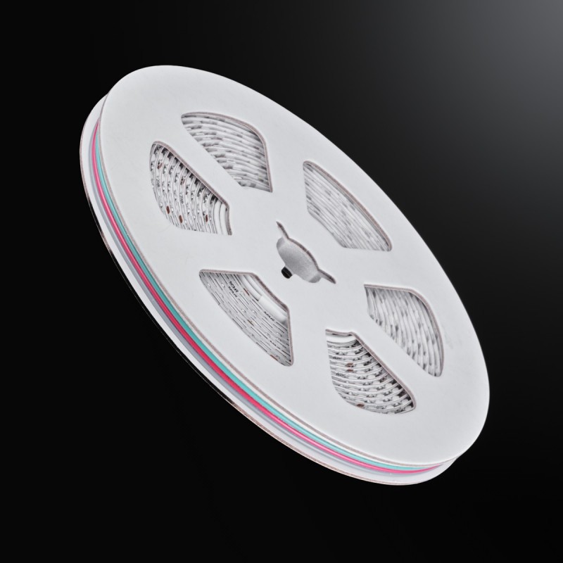 Mini ruban LED RGB multicolore 5mm de large - 9,6W/m - IP20 - 120 LED/m - 3838E - 5m - 24V