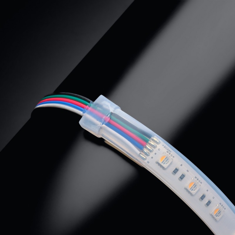 Ruban IP68 5050 - RGB & Blanc chaud - 19,2W/m - 60 LED/m - 5m