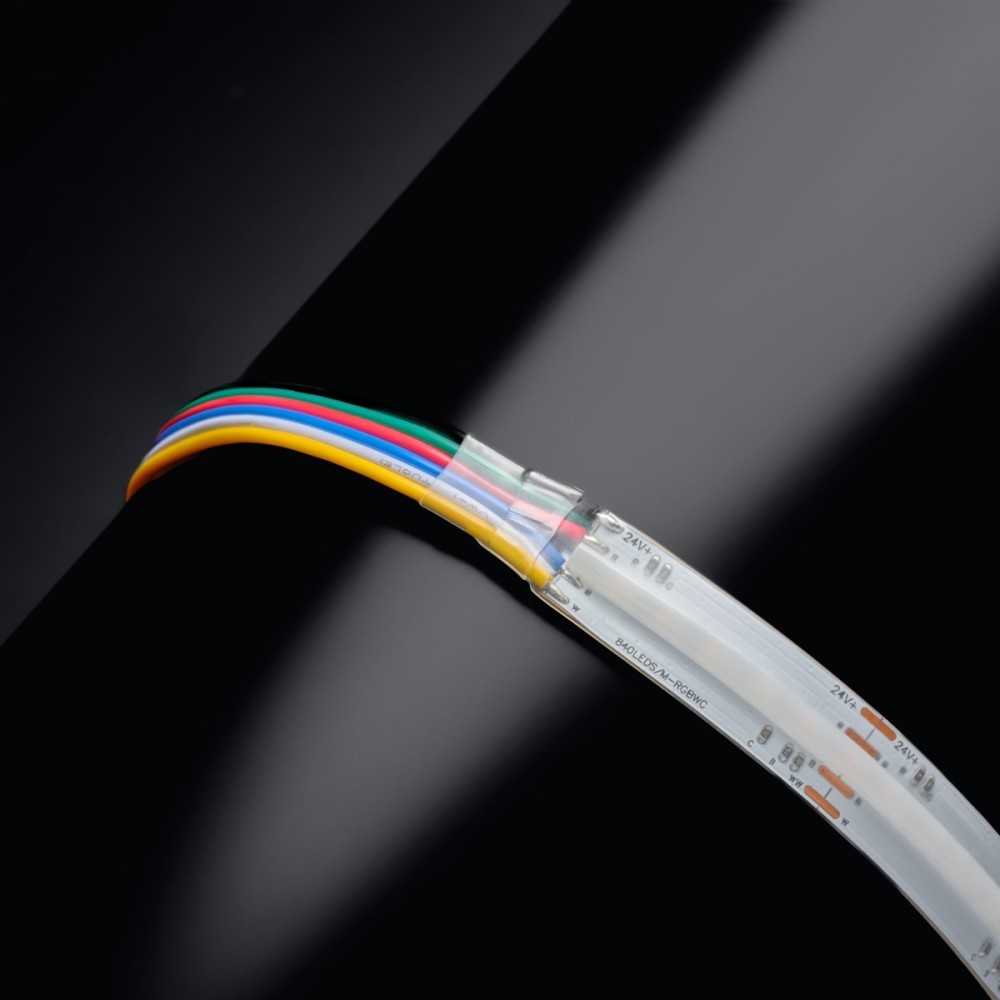 Ruban LED COB RGBCCT - 21W/m - IP65- 840 LED/m  - 24V