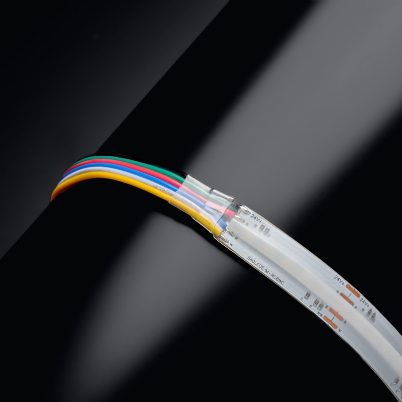 Ruban LED COB RGBCCT - 21W/m - IP65- 840 LED/m  - 24V
