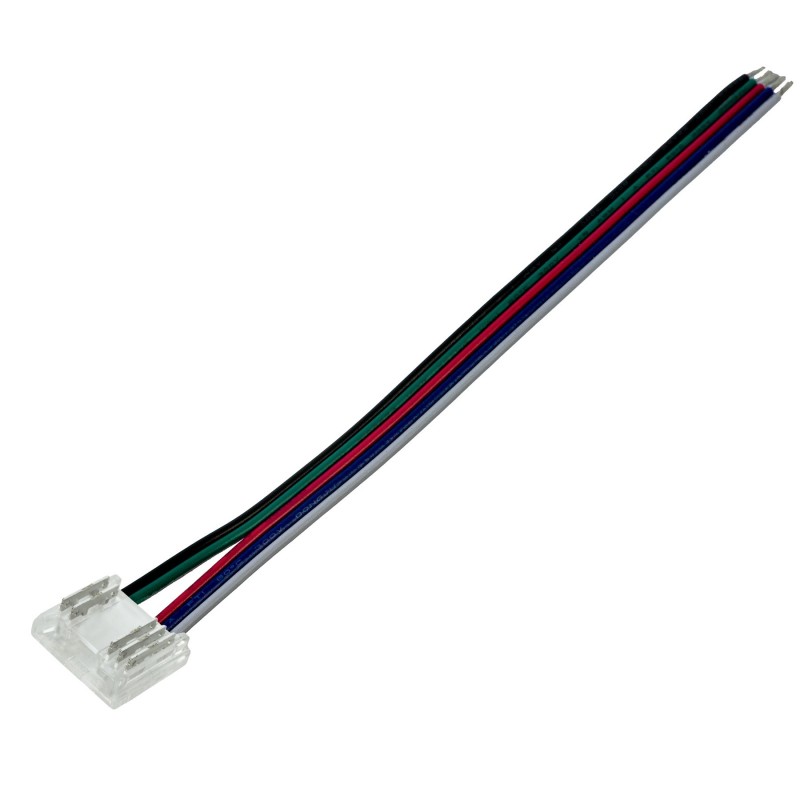 Connecteur d'alimentation pour ruban LED COB RGBW 12 mm Clipx + câble 15 cm