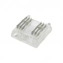 Jonction invisible pour ruban LED COB RGB+CCT IP20 12mm sans soudure "Clipx"