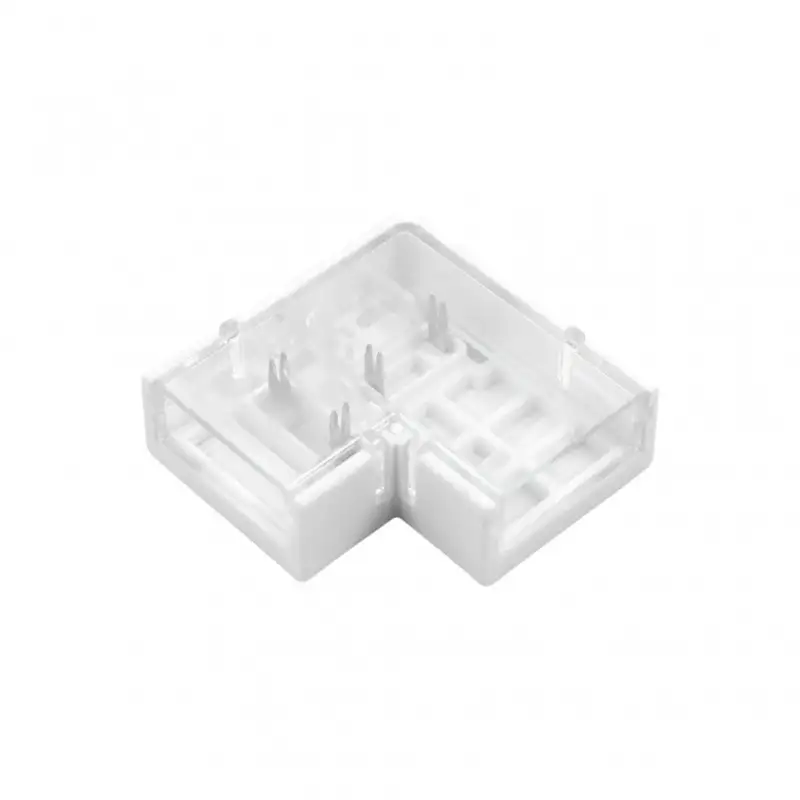 Jonction étanche en L pour ruban LED mono IP68 jusqu'à 10mm sans soudure "Hippo"