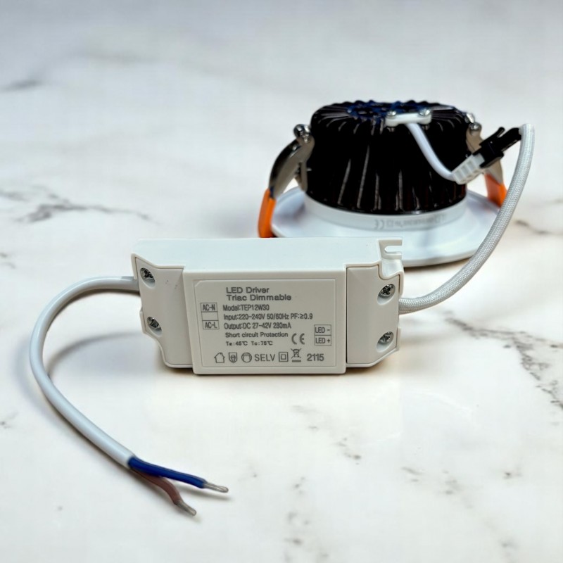 Spot LED encastrable fixe 6W IP64 - BBC - RT2012 - Cobyx