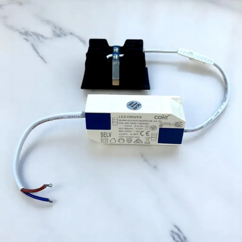 Spot LED encastrable linéaire Noir 4W - Linea