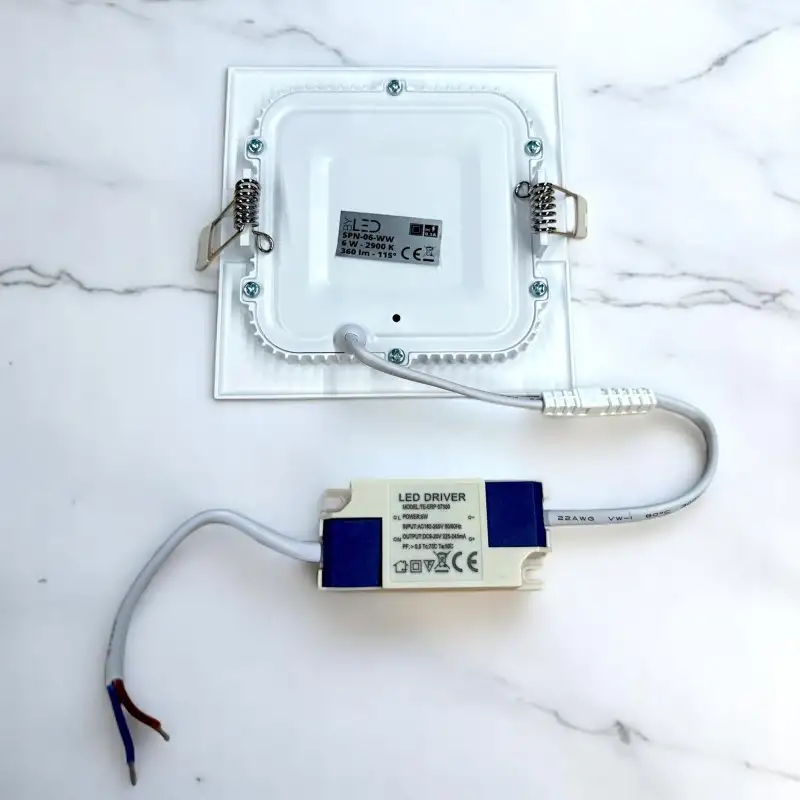 Dalle LED Carré encastrable - extra plate – Sunny 6W