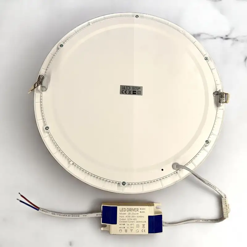 Dalle LED ronde 24 W encastrable - extra plate - SUNNY-24