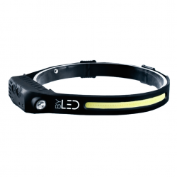 Lampe frontale LED sans contact rechargeable par USB type-C - Blanc Pur