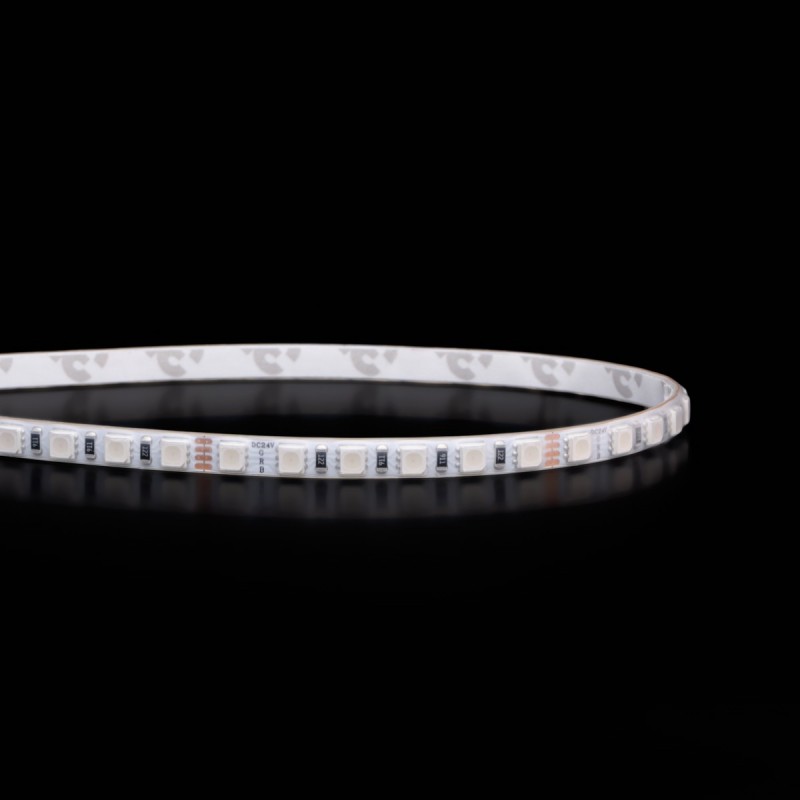 Ruban LED RGB multicolore - 9,6W/m - IP65 - 120 LED/m - 3838E - 5m - 24V