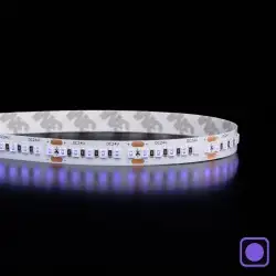 Ruban LED UV 14,4W/m - 180 LED/m - IP20 - 2835+ - 5m -24V