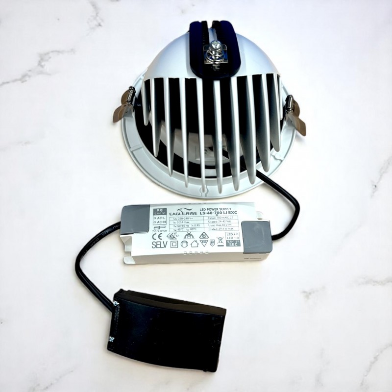 Projecteur LED rond encastrable orientable 360°- 30W - SNAKE