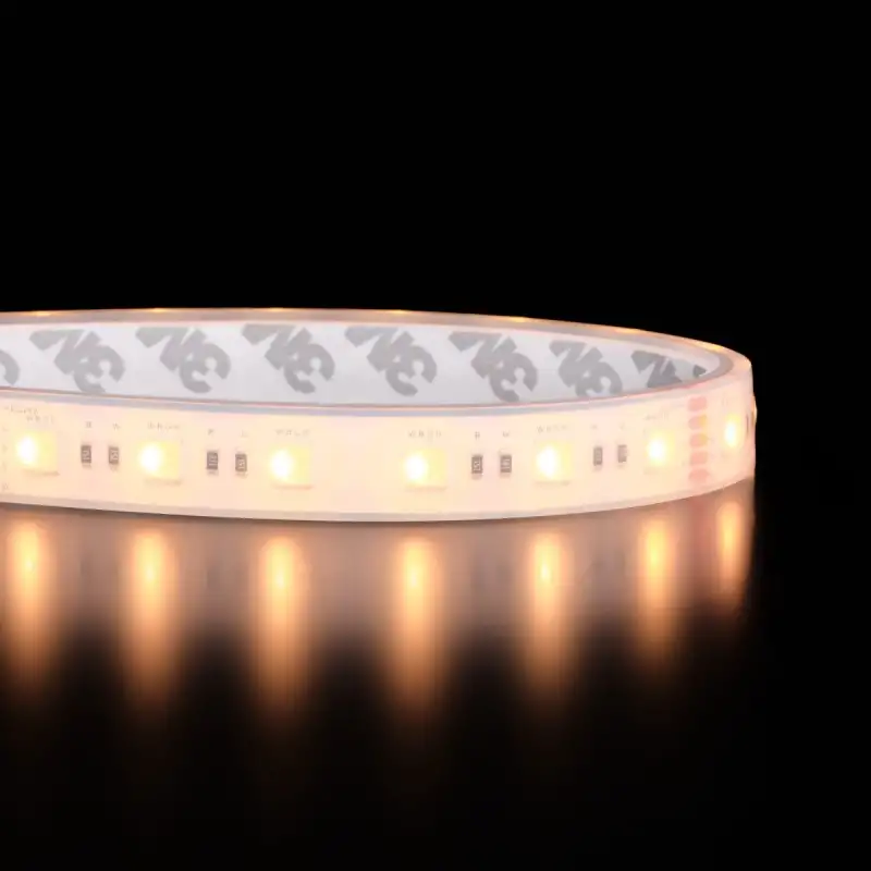 Ruban IP68 5050 - RGB & Blanc chaud - 19,2W/m - 60 LED/m - 5m