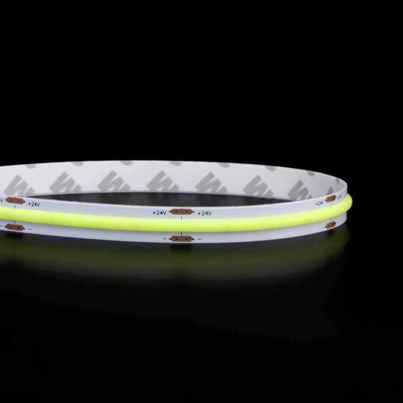 Ruban LED COB couleur lumière continue - 10W/m - IP20 - 480 LED/m - 5m – 24V