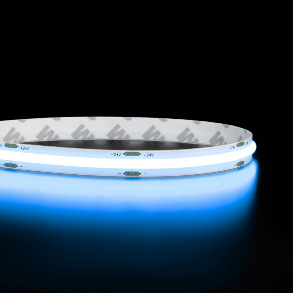 Ruban LED COB couleur lumière continue - 10W/m - IP20 - 480 LED/m - 5m – 24V