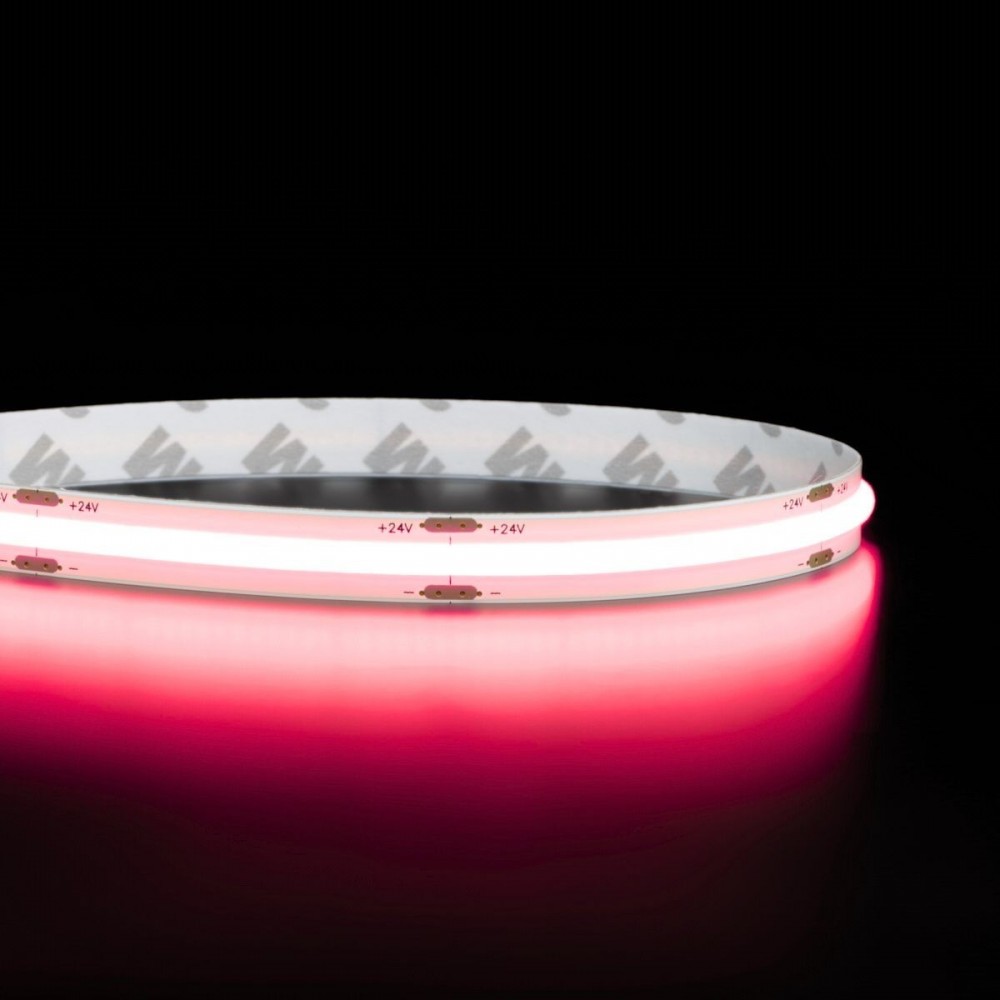 Ruban LED COB couleur lumière continue - 10W/m - IP20 - 480 LED/m - 5m – 24V