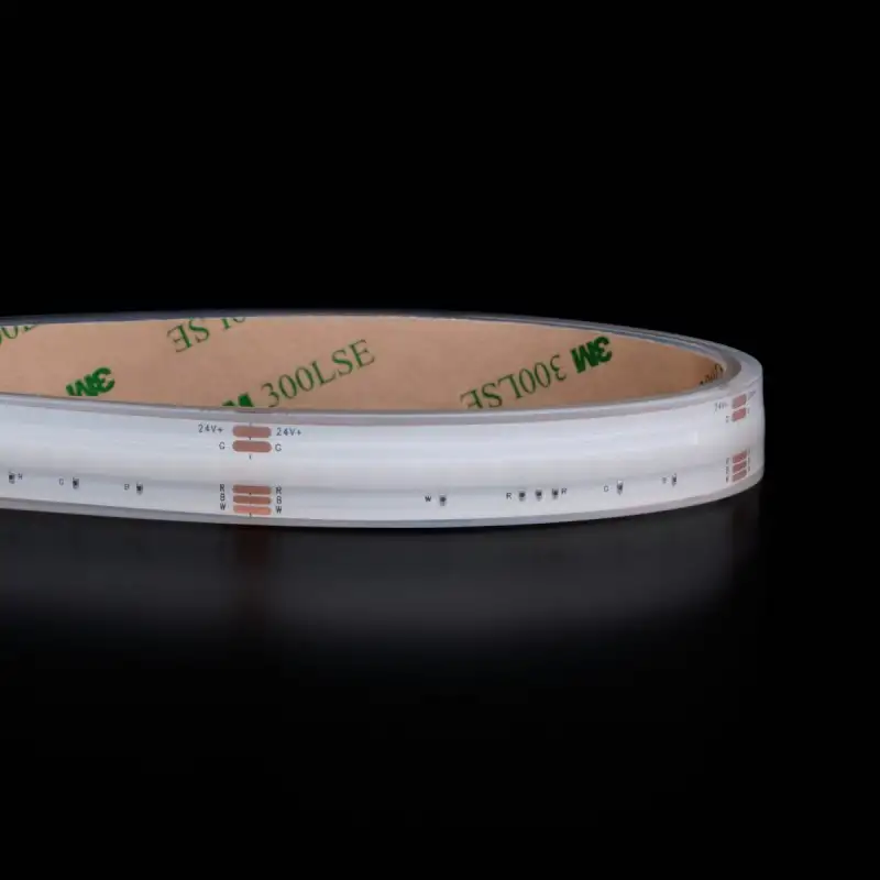 Ruban LED COB RGB + Blanc - 18W/m - IP68- 784 LED/m - 5m - 24V