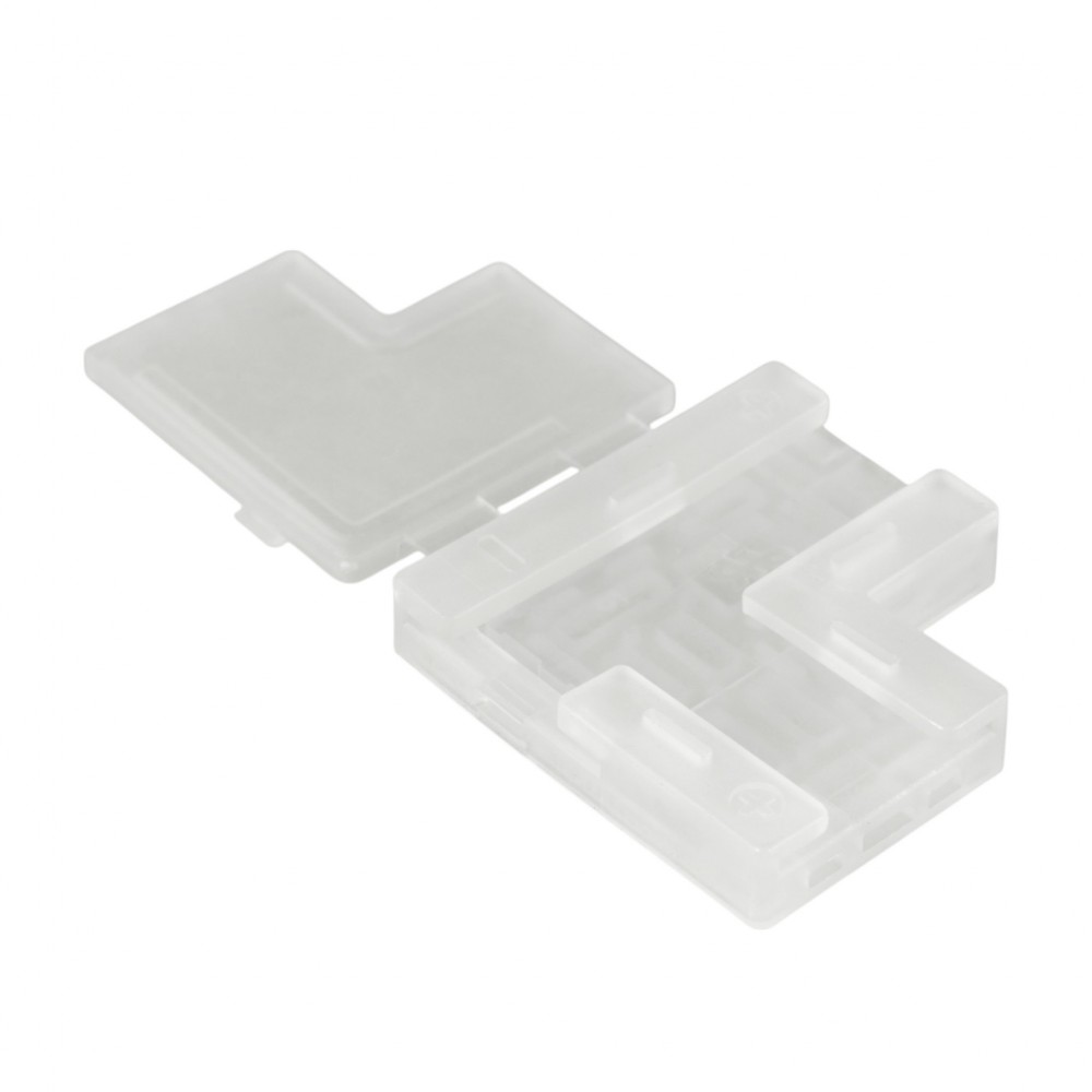 Jonction invisible en T pour ruban LED mono IP20 8mm sans soudure "Clipx"