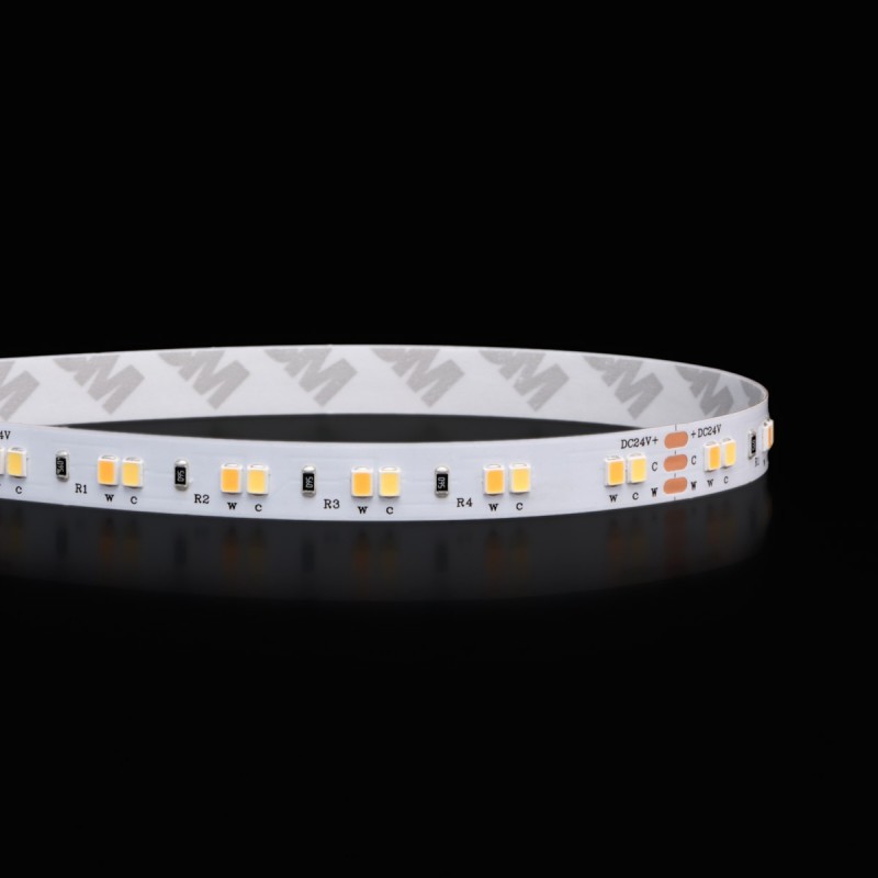Ruban IP65 2835+ - Blanc Pur + Chaud - 14,4W/m - 120 LED/m - 5m