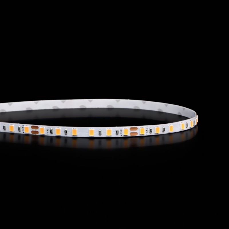 Ruban LED étroit haute fidélité IP20 - 9,6W/m - 120 LED/m - 2835E - 5m - 24V - Blanc