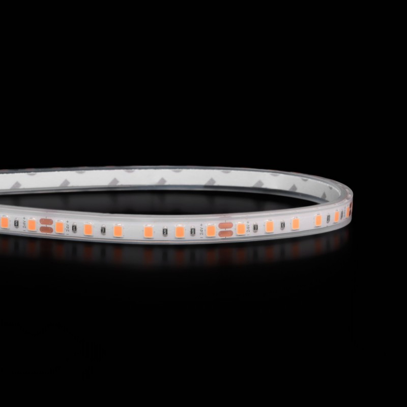 Mini ruban LED 7,5mm de large – 14,4W/m - IP68 - Blanc - 120 LED/m - 2835E - 5m - 24V