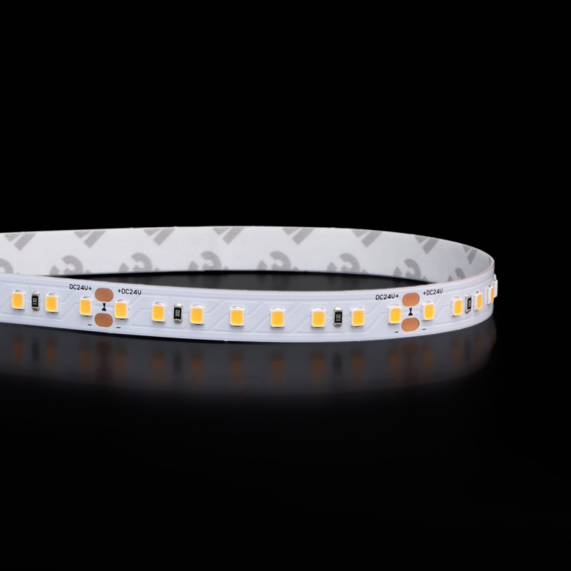 Ruban LED Haute efficacité (160 lm/w) - 14,8W/m - IP20 – Blanc – 128 LED/m – 2835H - 5m - 24V