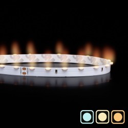 Ruban LED latéral haute fidélité - 4,8W/m - IP20 - Blanc - 70 LED/m - 4020T - 5m - 24V