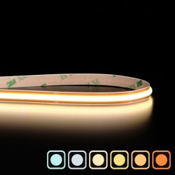 Ruban LED COB Haute efficacité à la coupe - 8W/m - 125 lm/W - Blanc - 320LED/m - IP20 - 24V