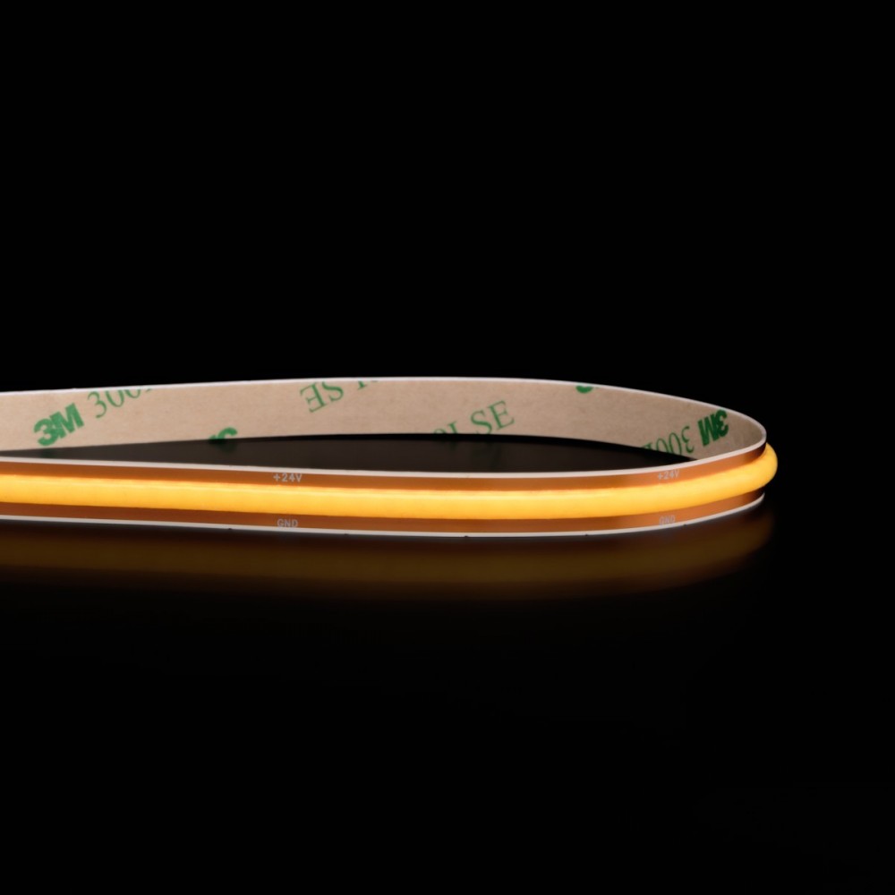 Ruban LED COB Haute efficacité à la coupe - 8W/m - 125 lm/W - Blanc - 320LED/m - IP20 - 24V