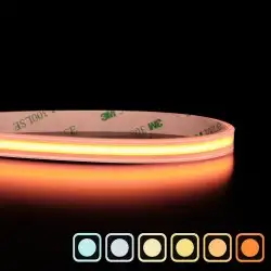 Ruban LED COB Haute efficacité à la coupe - 13W/m - Blanc - 528LED/m - IP68 - 24V