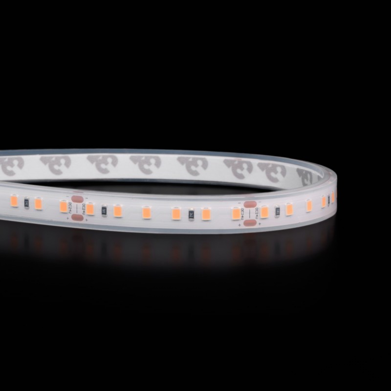 Mini ruban LED haute fidélité à la coupe - 9,6 W/m - IP68 - Blanc - 120 LED/m - 24V