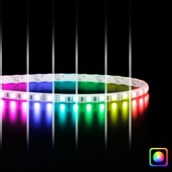 Ruban LED RGB multicolore - 9,6W/m - IP65 - 120 LED/m - 3838E - 5m - 24V