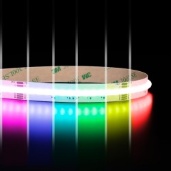 Ruban LED COB RGB & Blanc chaud - 18W/m - IP20 - 784 LED/m - 5m - 24V